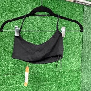 SKIMS soft lounge Black Ribbed Bralette